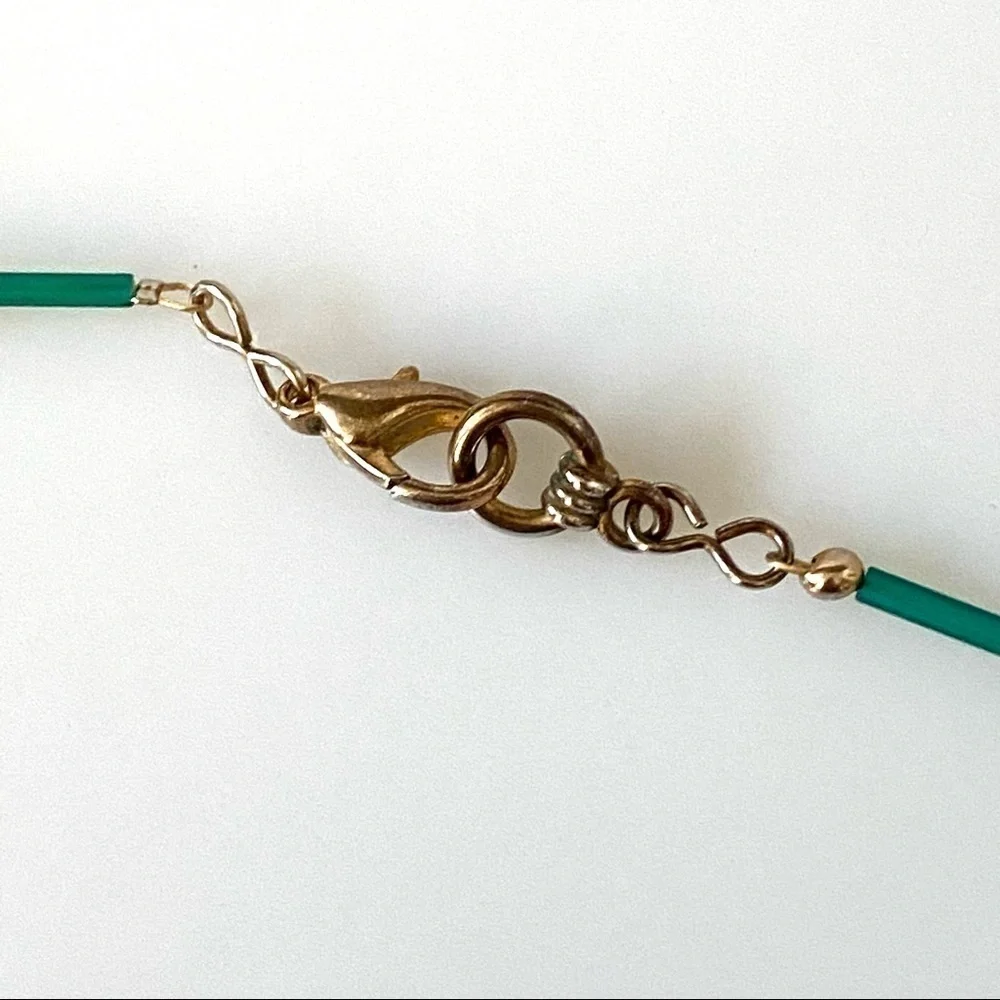 Necklace Vintage Artisan Faux Turquoise Southwestern Native Design 19”